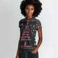 Christmas Tree Breast Cancer Afro Women Polo Shirt Survivor African