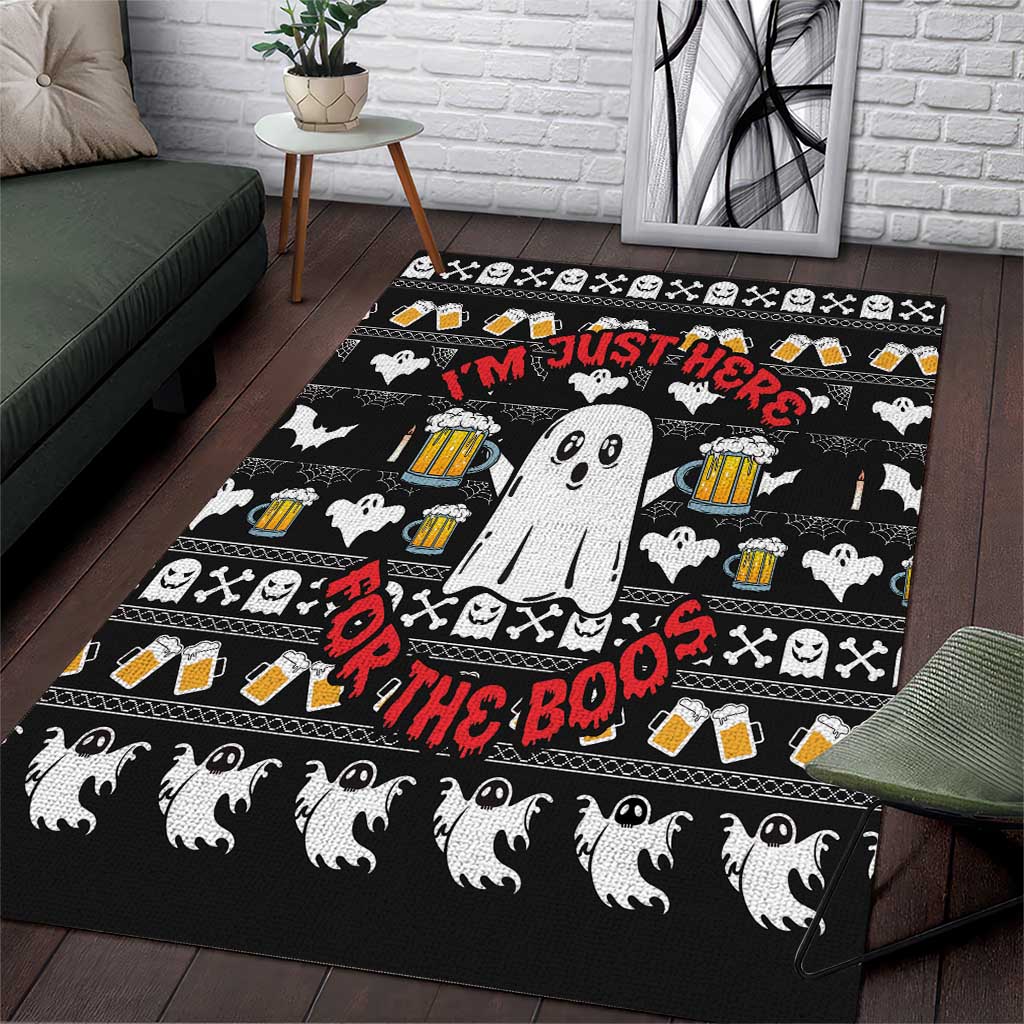 Christmas Africa Boo Beer Area Rug I'm Just Here For The Boss by ...