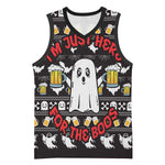 Christmas Africa Boo Beer Basketball Jersey I'm Just Here For The Boss - African Pride