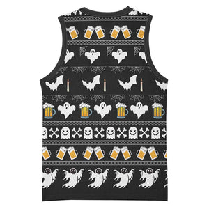 Christmas Africa Boo Beer Basketball Jersey I'm Just Here For The Boss - African Pride