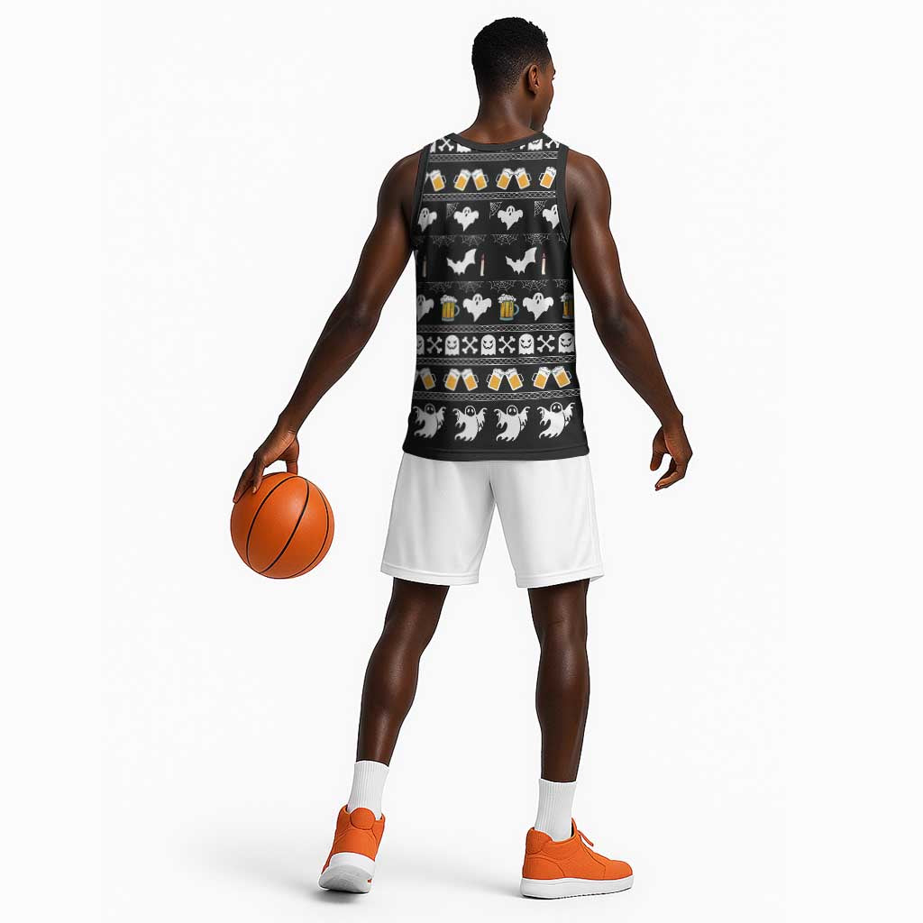 Christmas Africa Boo Beer Basketball Jersey I'm Just Here For The Boss - African Pride