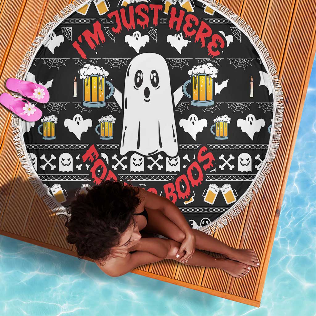Christmas Africa Boo Beer Beach Blanket I'm Just Here For The Boss