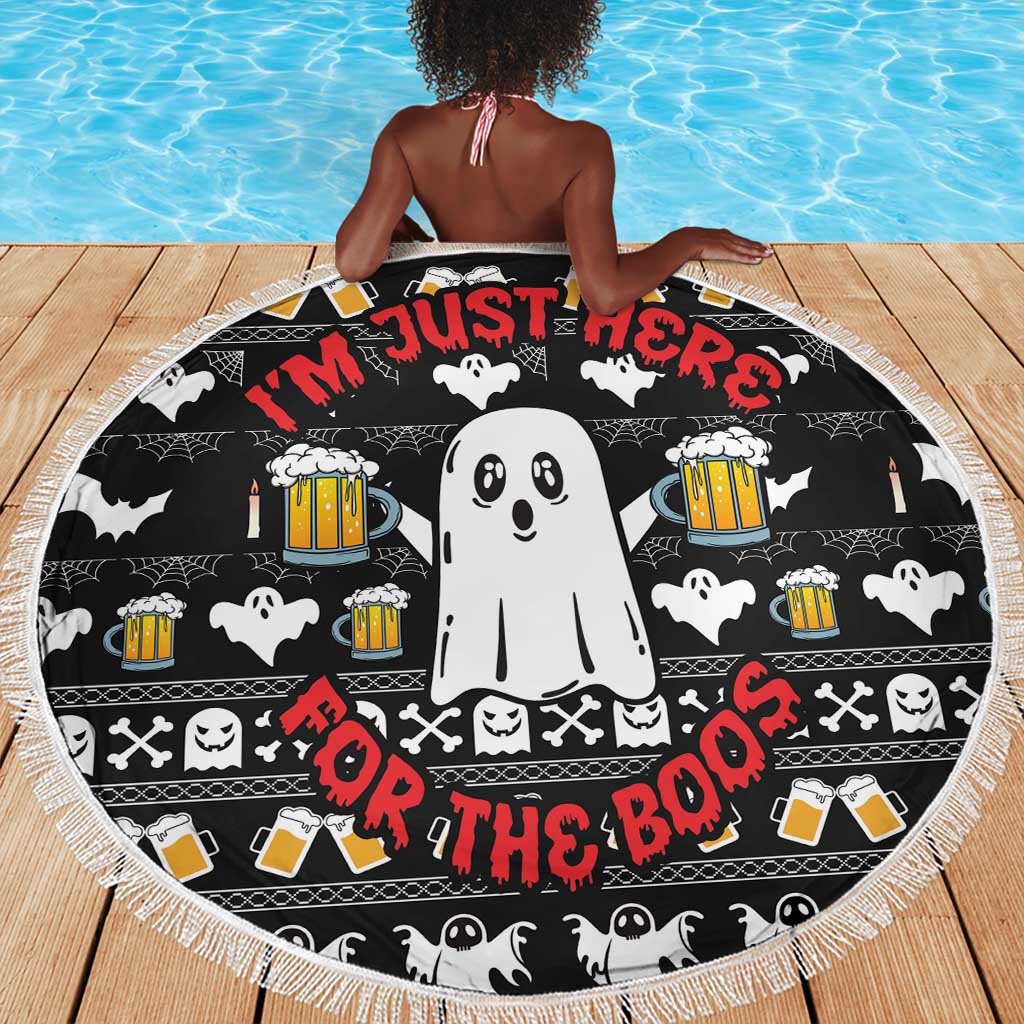 Christmas Africa Boo Beer Beach Blanket I'm Just Here For The Boss