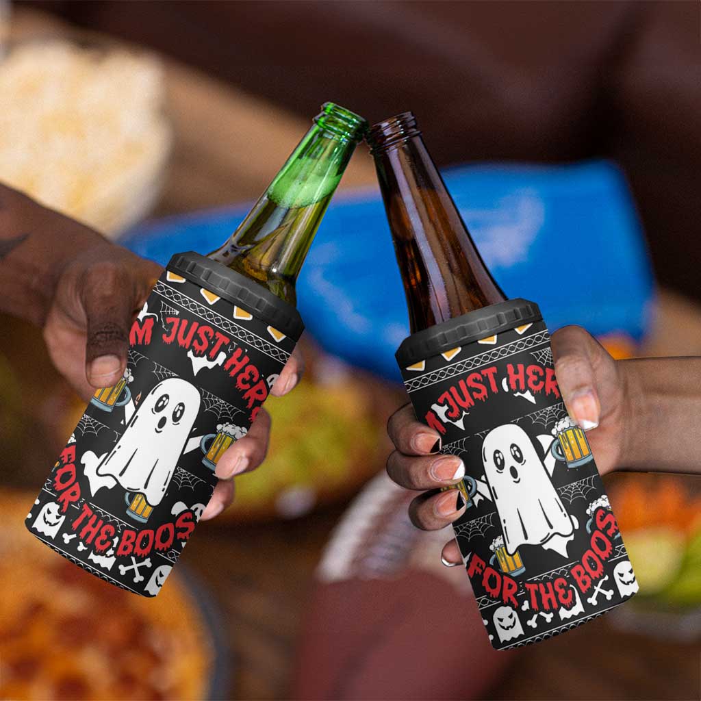 Christmas Africa Boo Beer 4 in 1 Can Cooler Tumbler I'm Just Here For The Boss