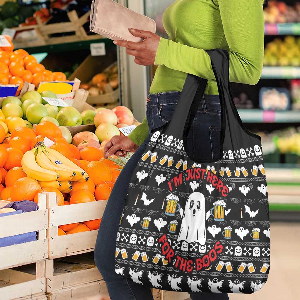 Christmas Africa Boo Beer Grocery Bag I'm Just Here For The Boss