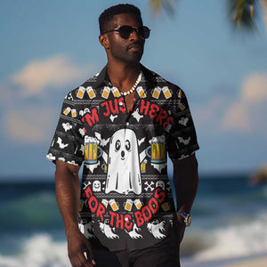 Christmas Africa Boo Beer Hawaiian Shirt I'm Just Here For The Boss