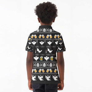 Christmas Africa Boo Beer Kid Polo Shirt I'm Just Here For The Boss