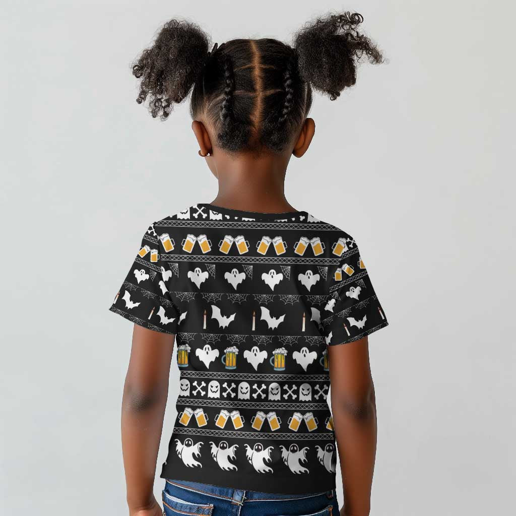 Christmas Africa Boo Beer Kid T shirt I'm Just Here For The Boss