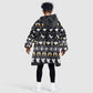 Christmas Africa Boo Beer Kid Wearable Blanket Hoodie I'm Just Here For The Boss