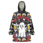 Christmas Africa Boo Beer Kid Wearable Blanket Hoodie I'm Just Here For The Boss