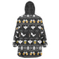 Christmas Africa Boo Beer Kid Wearable Blanket Hoodie I'm Just Here For The Boss