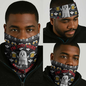 Christmas Africa Boo Beer Neck Gaiter I'm Just Here For The Boss DT03