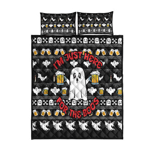 Christmas Africa Boo Beer Quilt Bed Set I'm Just Here For The Boss