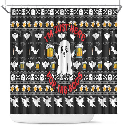Christmas Africa Boo Beer Shower Curtain I'm Just Here For The Boss