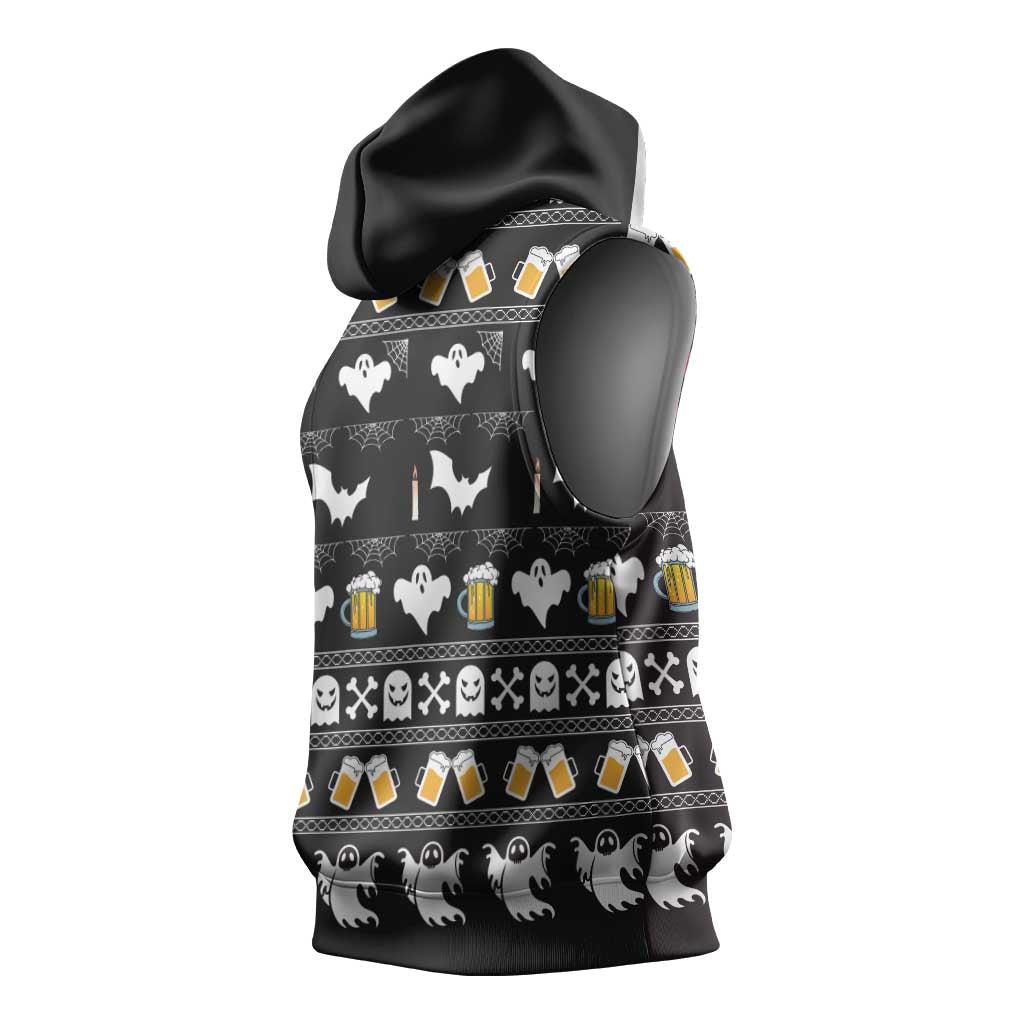 Christmas Africa Boo Beer Sleeveless Hoodie I'm Just Here For The Boss - African Pride