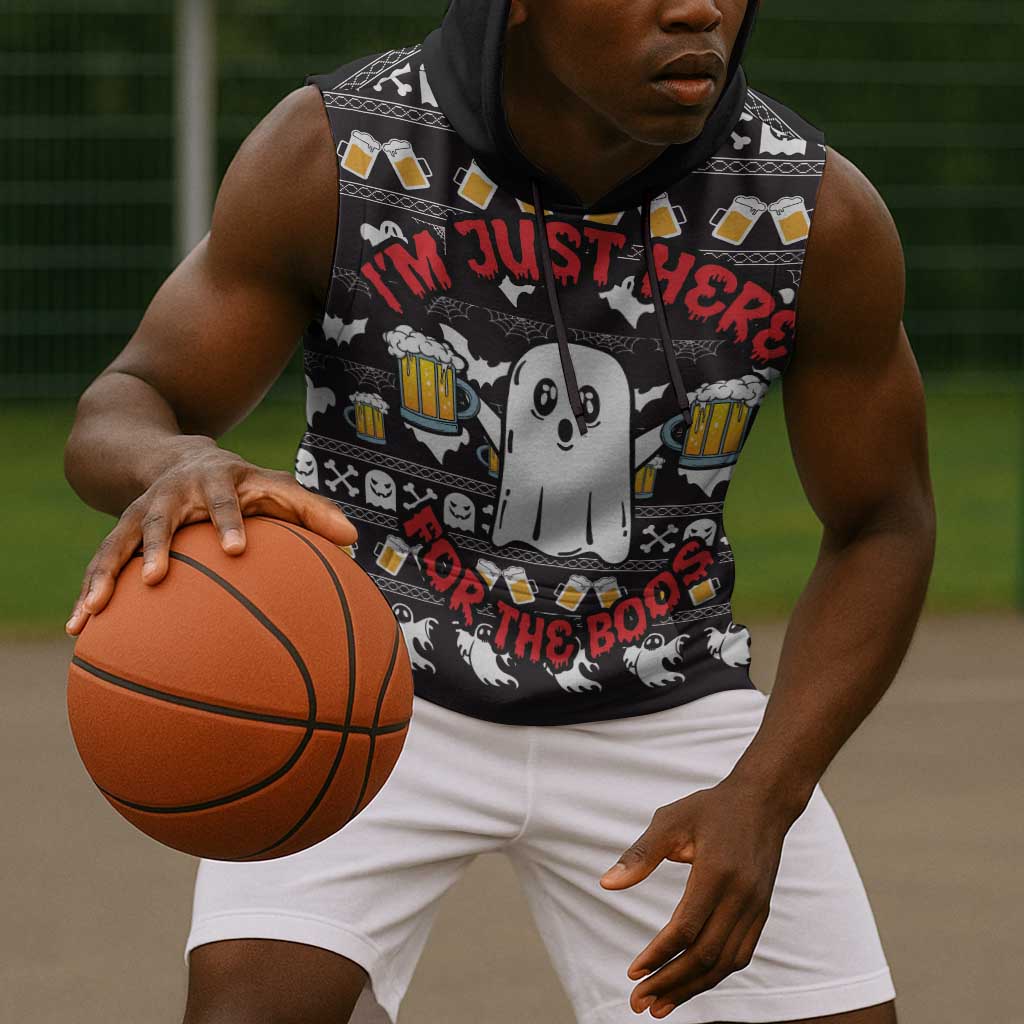 Christmas Africa Boo Beer Sleeveless Hoodie I'm Just Here For The Boss - African Pride