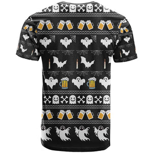 Christmas Africa Boo Beer T shirt I'm Just Here For The Boss