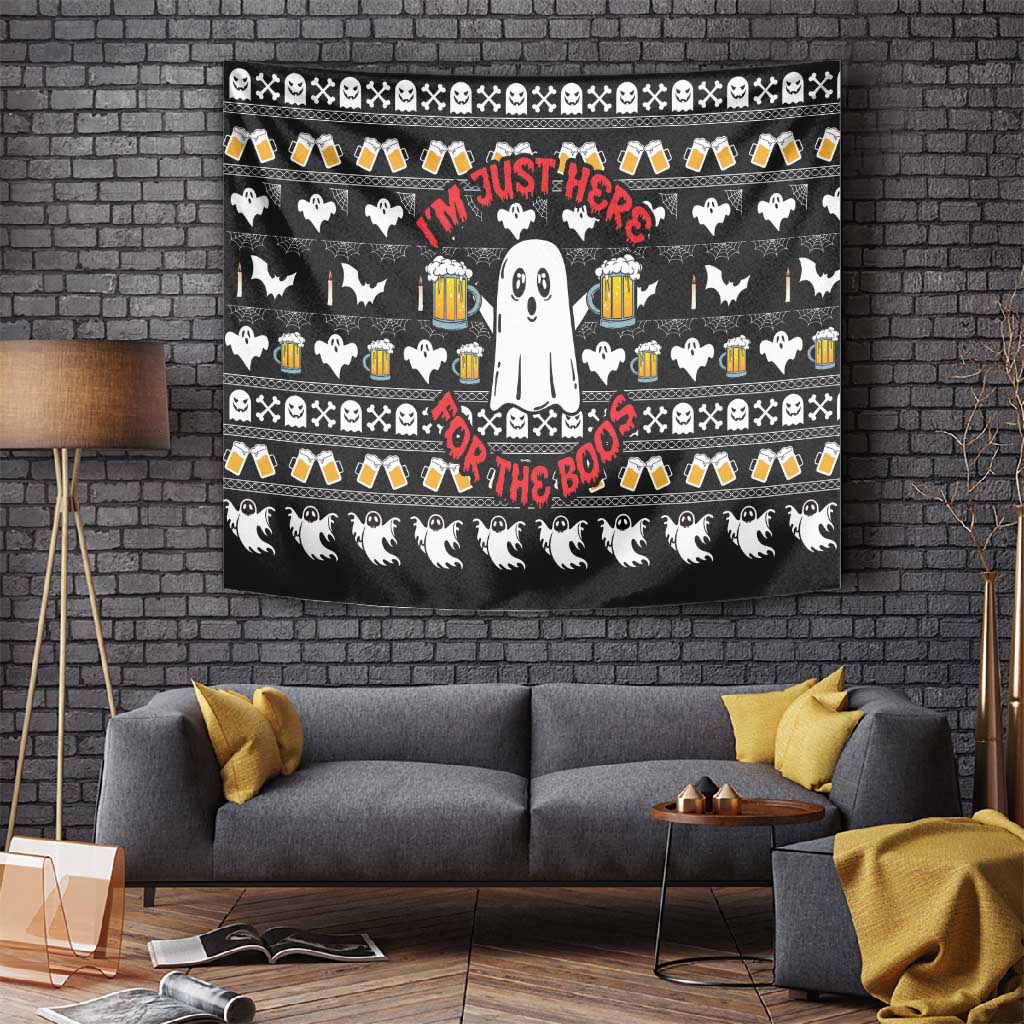 Christmas Africa Boo Beer Tapestry I'm Just Here For The Boss