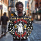 Christmas Africa Boo Beer Zip Hoodie I'm Just Here For The Boss