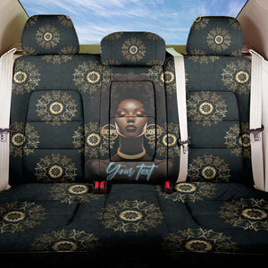 Personalized Afro Women Back Car Seat Cover Powerful African Pattern