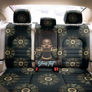 Personalized Afro Women Back Car Seat Cover Powerful African Pattern