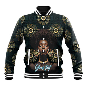 Personalized Afro Women Baseball Jacket Powerful African Pattern