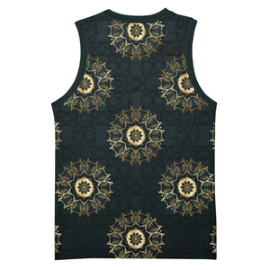 Personalized Afro Women Basketball Jersey Powerful African Pattern - African Pride