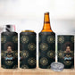 Personalized Afro Women 4 in 1 Can Cooler Tumbler Powerful African Pattern