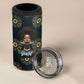 Personalized Afro Women 4 in 1 Can Cooler Tumbler Powerful African Pattern