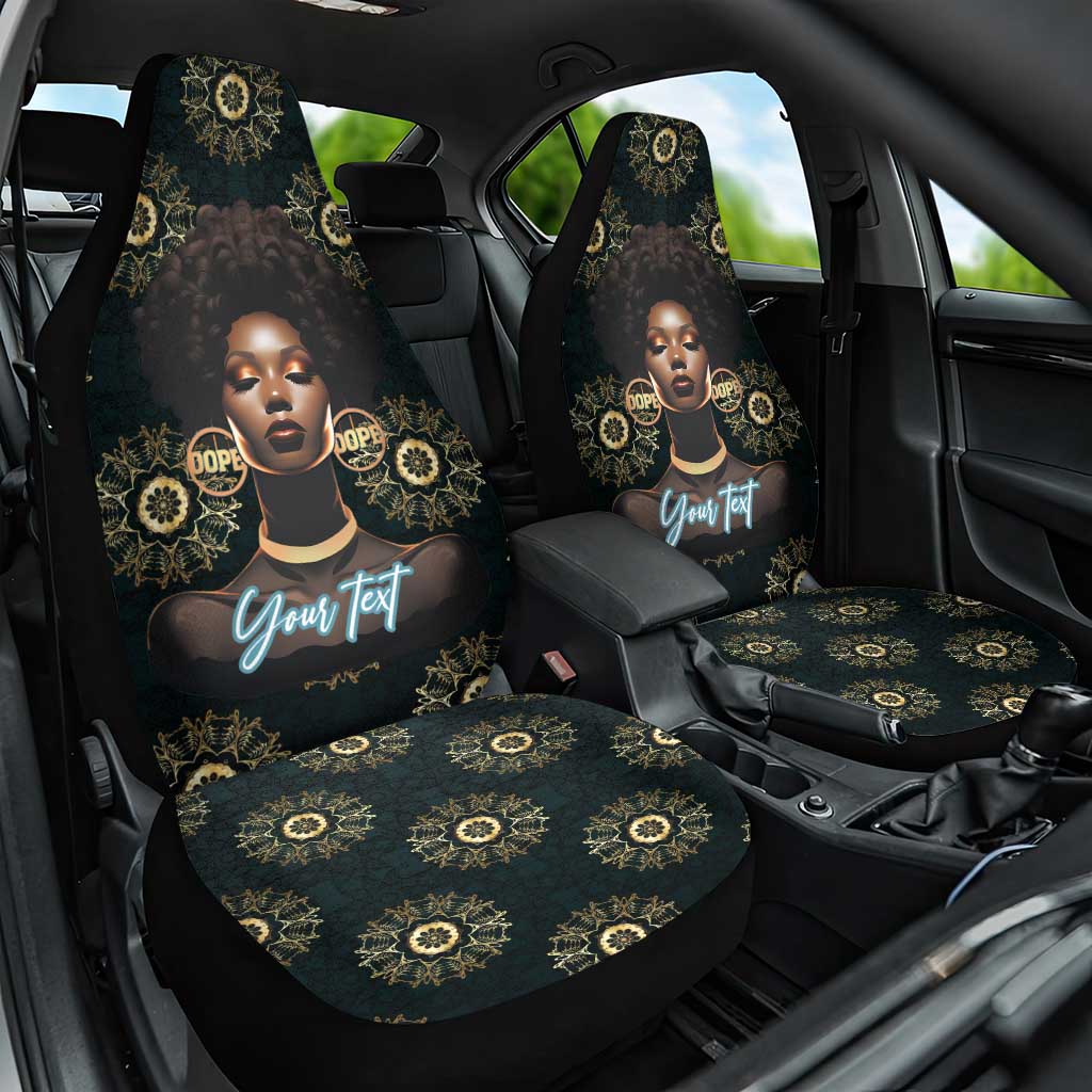 Personalized Afro Women Car Seat Cover Powerful African Pattern