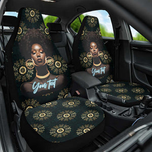 Personalized Afro Women Car Seat Cover Powerful African Pattern
