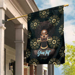 Personalized Afro Women Garden Flag Powerful African Pattern