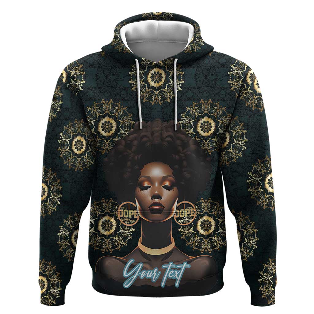 Personalized Afro Women Hoodie Powerful African Pattern
