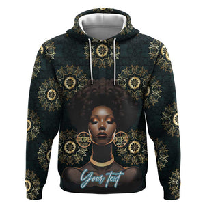 Personalized Afro Women Hoodie Powerful African Pattern