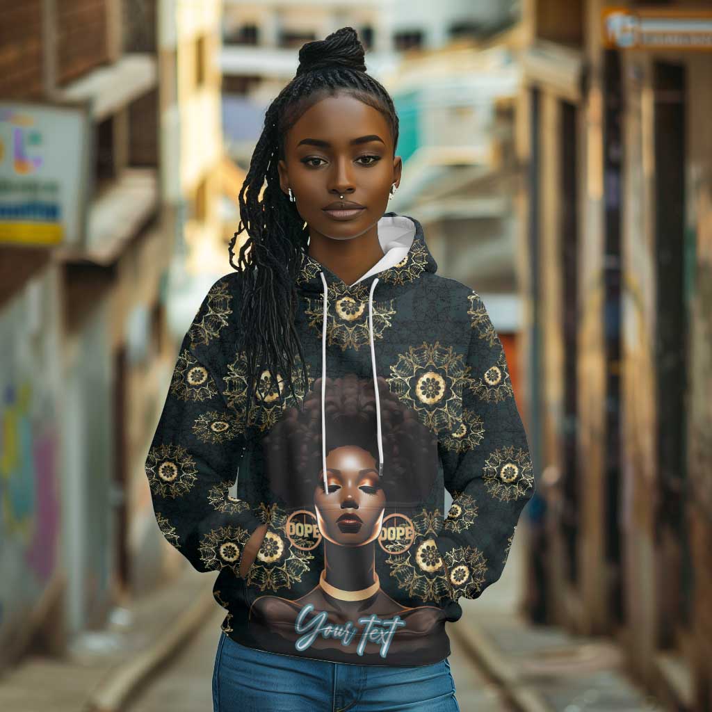 Personalized Afro Women Hoodie Powerful African Pattern