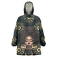 Personalized Afro Women Kid Wearable Blanket Hoodie Powerful African Pattern