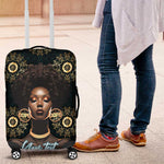 Personalized Afro Women Luggage Cover Powerful African Pattern