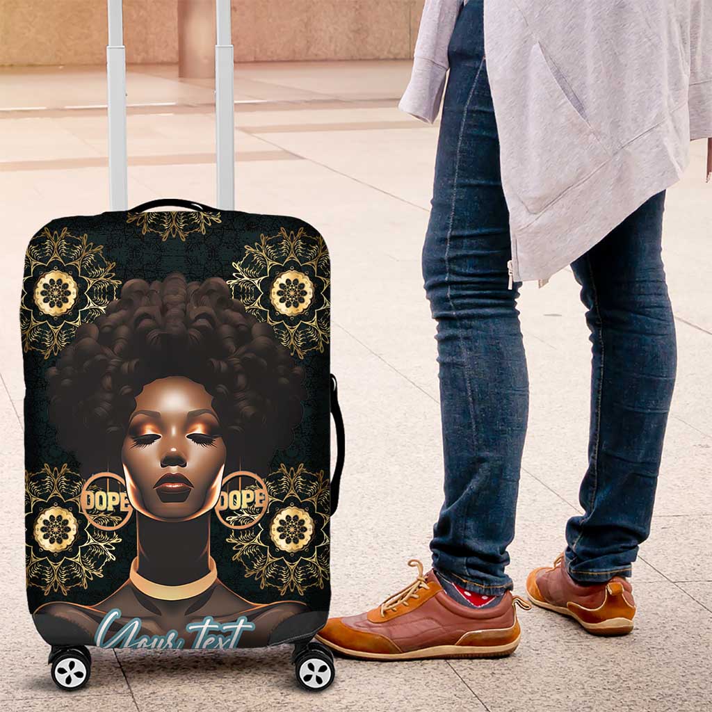 Personalized Afro Women Luggage Cover Powerful African Pattern