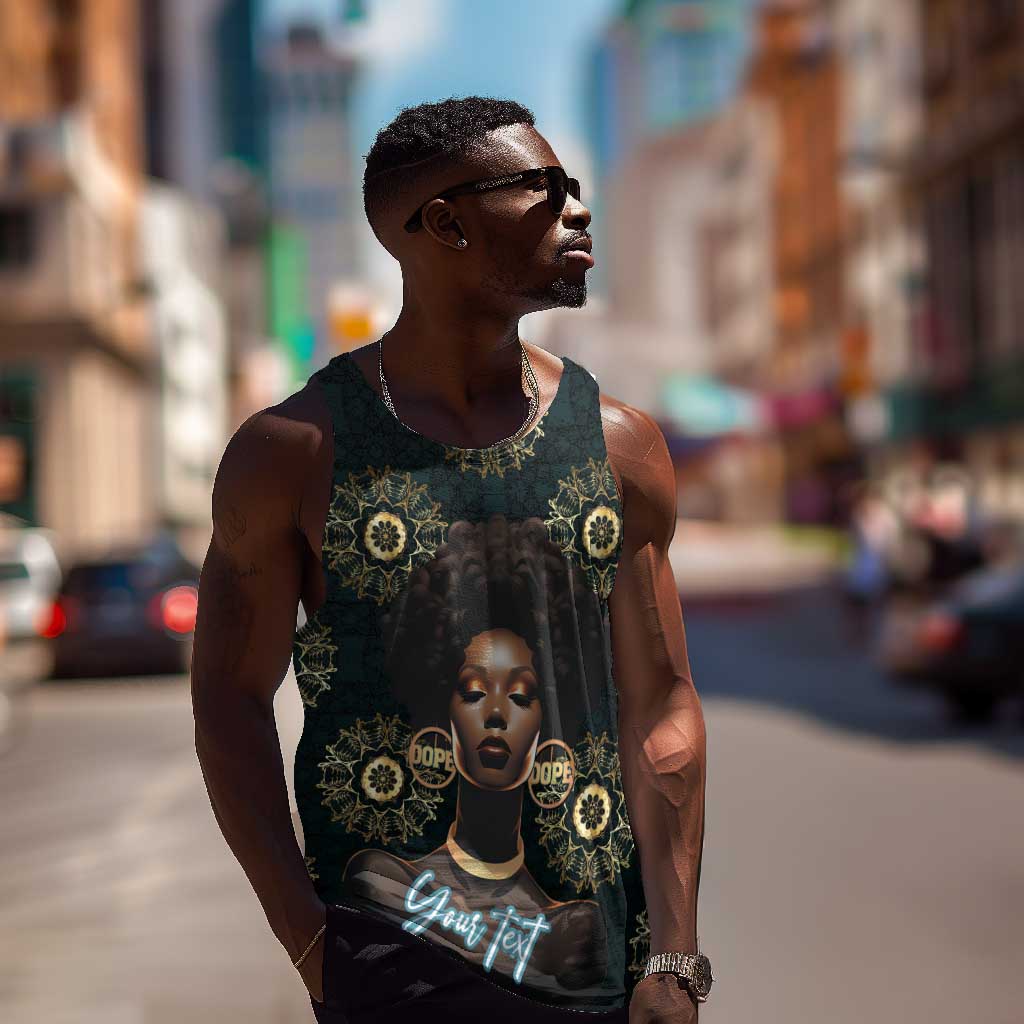 Personalized Afro Women Men Tank Top Powerful African Pattern