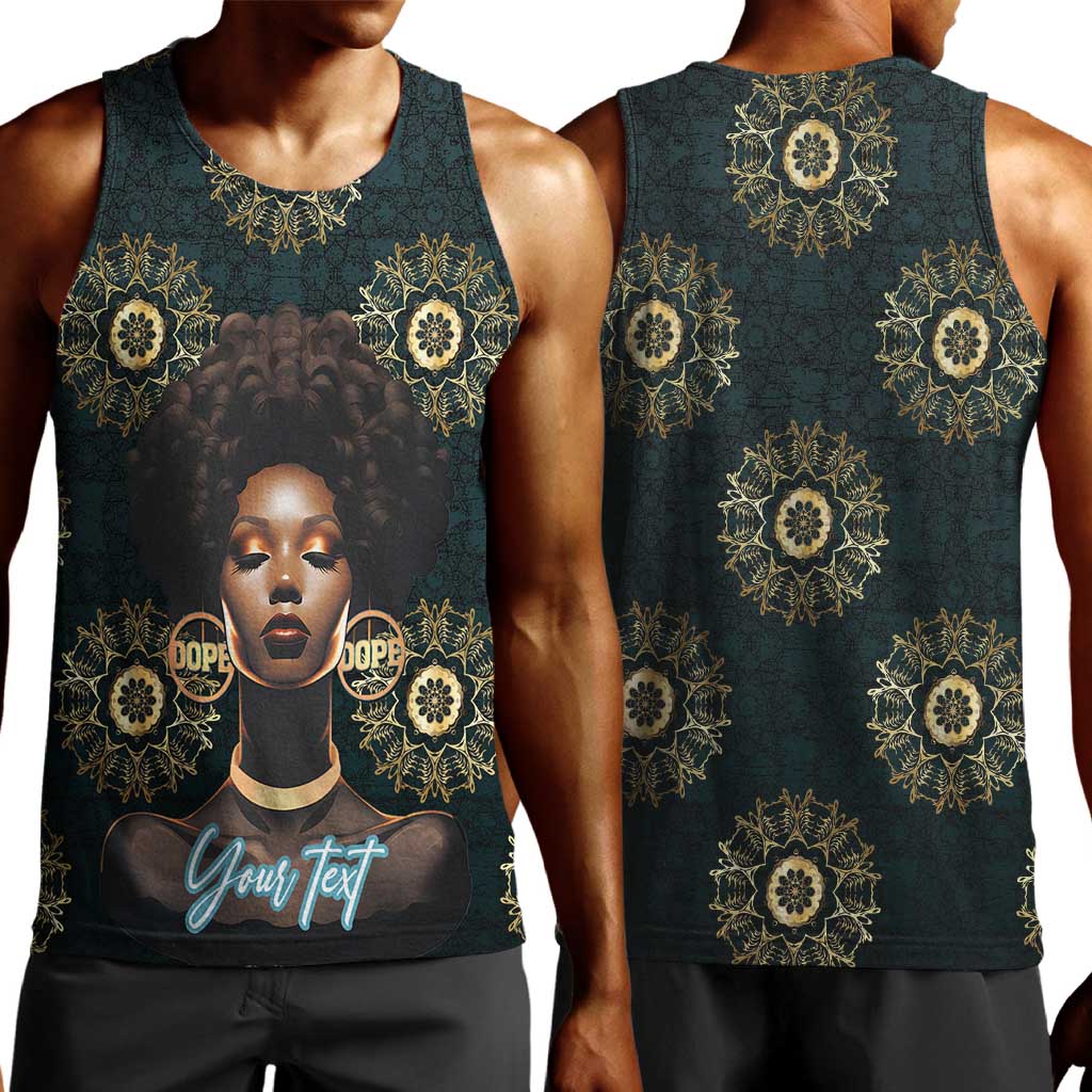 Personalized Afro Women Men Tank Top Powerful African Pattern