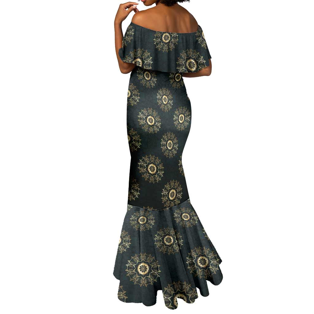 Personalized Afro Women Mermaid Dress Powerful African Pattern
