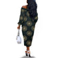Personalized Afro Women Off The Shoulder Long Sleeve Dress Powerful African Pattern