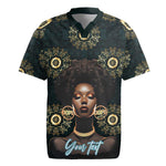 Personalized Afro Women Rugby Jersey Powerful African Pattern