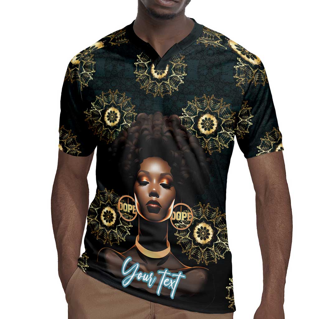 Personalized Afro Women Rugby Jersey Powerful African Pattern