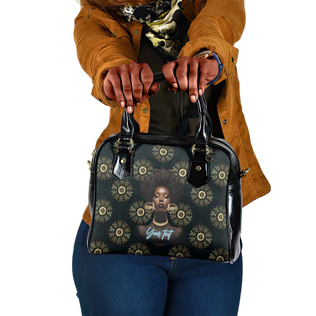 Personalized Afro Women Shoulder Handbag Powerful African Pattern