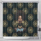 Personalized Afro Women Shower Curtain Powerful African Pattern
