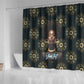 Personalized Afro Women Shower Curtain Powerful African Pattern