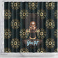 Personalized Afro Women Shower Curtain Powerful African Pattern