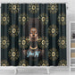 Personalized Afro Women Shower Curtain Powerful African Pattern
