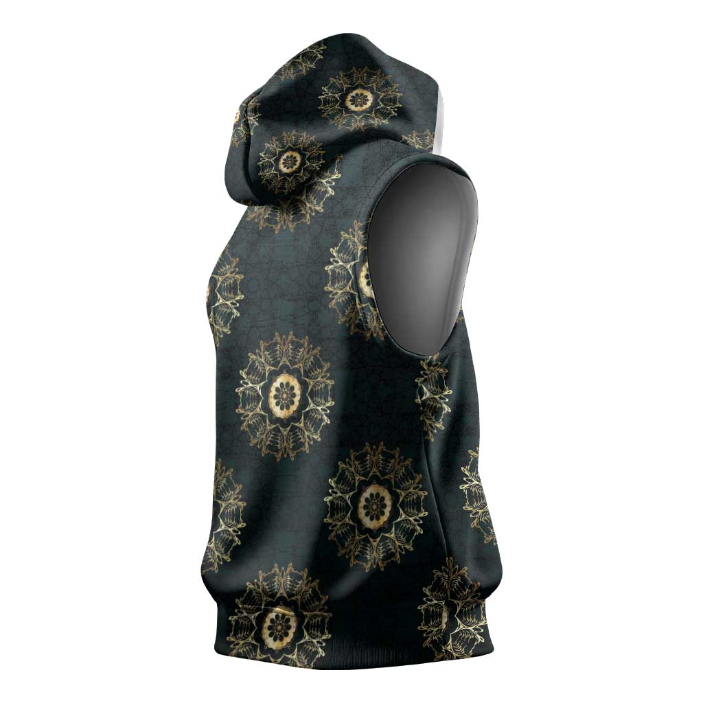 Personalized Afro Women Sleeveless Hoodie Powerful African Pattern - African Pride